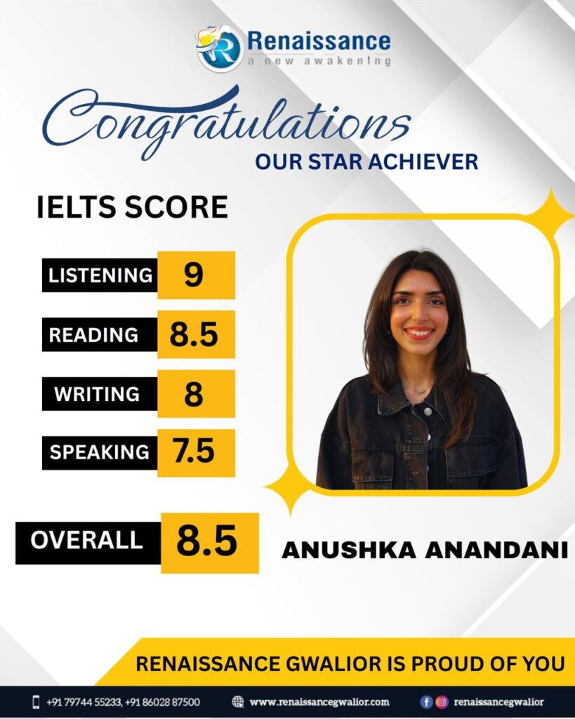 Celebrating Excellence – IELTS 8.5 Band Score